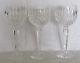 3 Pcs Waterford Cut Crystal Maeve Pat 7 1/2h Hock Wine Goblets Exc Cond Sgnd