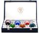 Caesar Czech Bohemian Crystal Glass Handmade Color Wine Wineglass Gift Set NEW