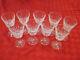 Set Of 9 Waterford Crystal Claret Wine Glass Lismore 5-7/8 Tall From Ireland
