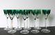 Vintage VSL Val St Lambert Set of 8 Crystal Wine Glasses OSRAM Pattern