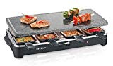 SEVERIN Raclette Partygrill con Piedra Natural, 1.400 W aprox, Incl. 8 Mini-Sartenes, RG 2343